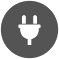 Electrician plug icon