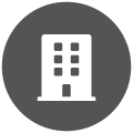 Icon showing an office building