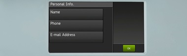 Brother multifunction printer touchscreen enter contact email address