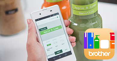 P-touch Design&Print app for printing labels to Brother P-touch CUBE label printer